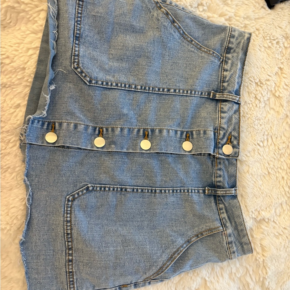 Grace Karin Light Blue Denim Skirt